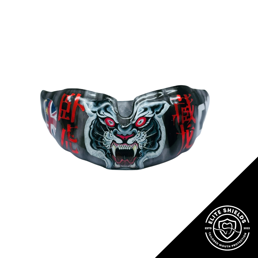 CUSTOM FIT GUMSHIELD | Choice of | Marble effect | Inner colour | Graphics