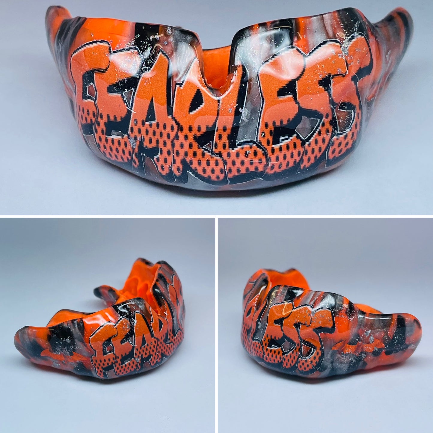 CUSTOM FIT GUMSHIELD | Choice of | Marble effect | Inner colour | Graphics